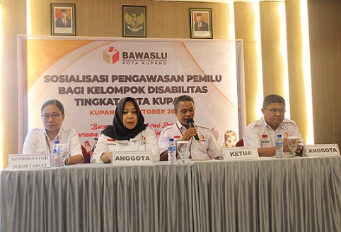 Dukung Pemilu 2024 Mudah Akses bagi Kelompok Disabilitas, Bawaslu Kota Kupang Gelar Sosialisasi