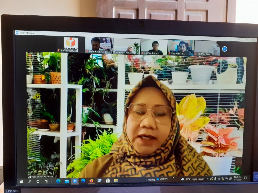 Persiapan Pembentukan Unit Pengelola Barang Dugaan Pelanggaran Bawaslu Provinsi dan Kabupaten Kota Secara Daring