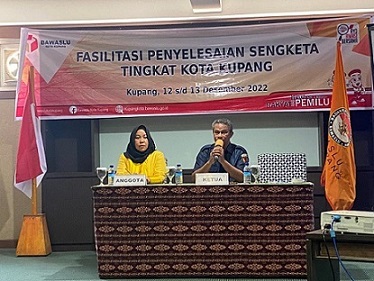 Fasilitasi penyelesaian sengketa pemilu tingkat kota kupang