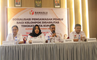 Dukung Pemilu 2024 Mudah Akses bagi Kelompok Disabilitas, Bawaslu Kota Kupang Gelar Sosialisasi
