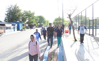 Jalin Solidaritas Kebersamaan  : Bawaslu Kota Kupang ajak  Panwascam Se-Kota Kupang Jalan Santai