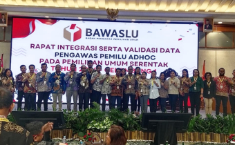Rapat Integrasi Serta Validasi Data Pengawas Pemilu Adhoc pada Pemilihan Umum Serentak Tahun 2024 Gelombang I