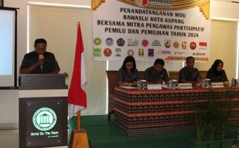 Siap Awasi Pemilu, 20 Lembaga Ini Kolaborasi Dengan Bawaslu Kota Kupang